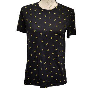 Cut & Paste Womens T Shirt Lemon Ditsy Pattern Print - Casual Fruit Indie
